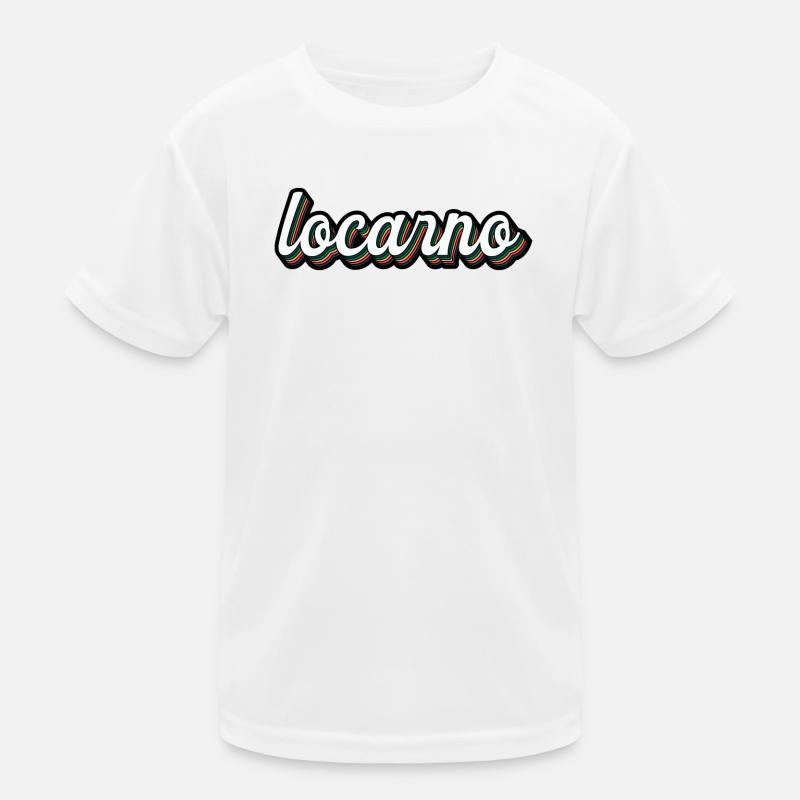Locarno Regenbogen Script Kinder Funktions-T-Shirt