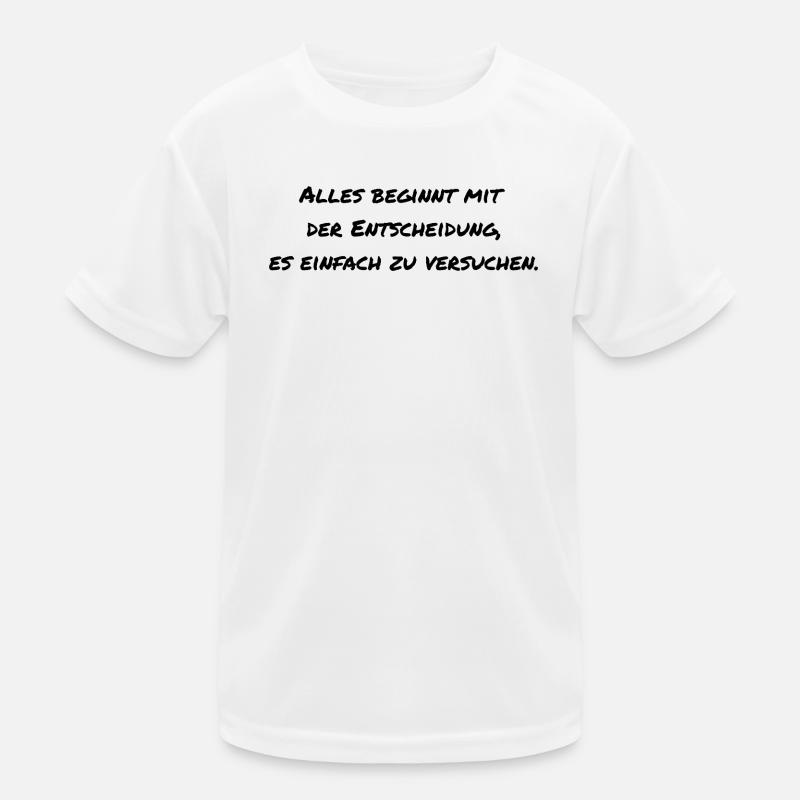 Dire motivation T-shirt sport Enfant