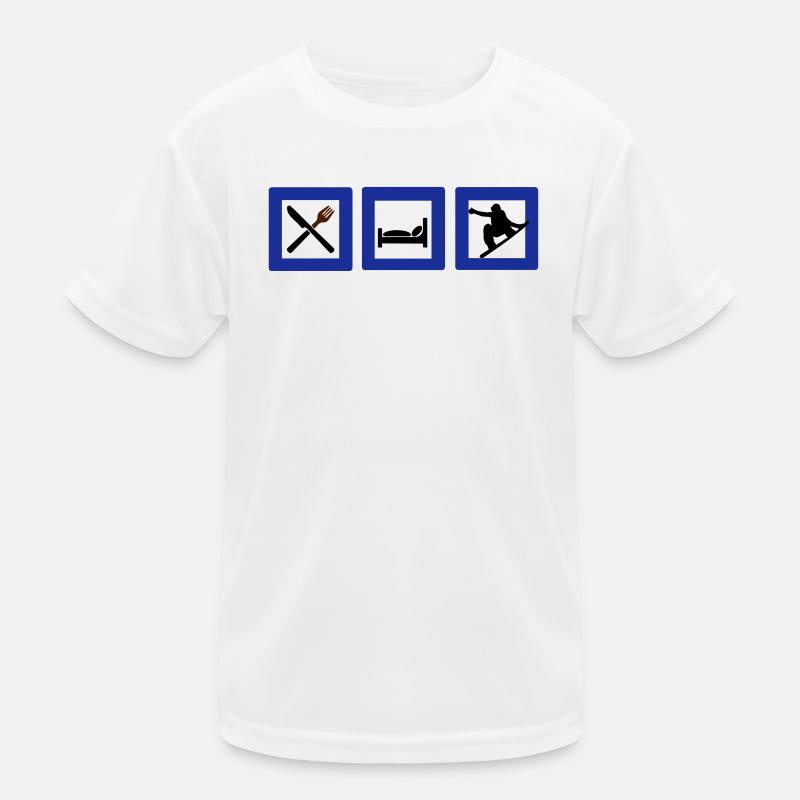 snowboard Kinder Funktions-T-Shirt