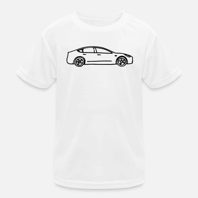 Model 3 gezeichnet Kinder Funktions-T-Shirt