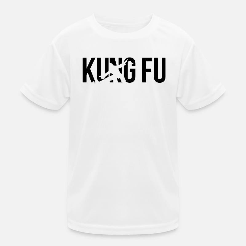 kung fu Kinder Funktions-T-Shirt
