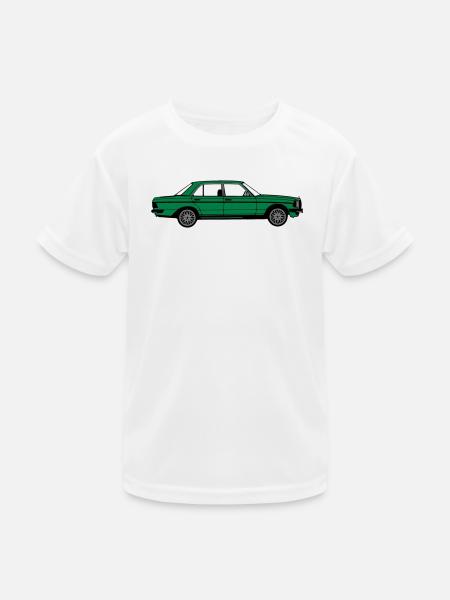 MB W123 ,Youngtimer ,Oldtimer, seitlich ..(25) - Kinder Funktions-T-Shirt - Weiß
