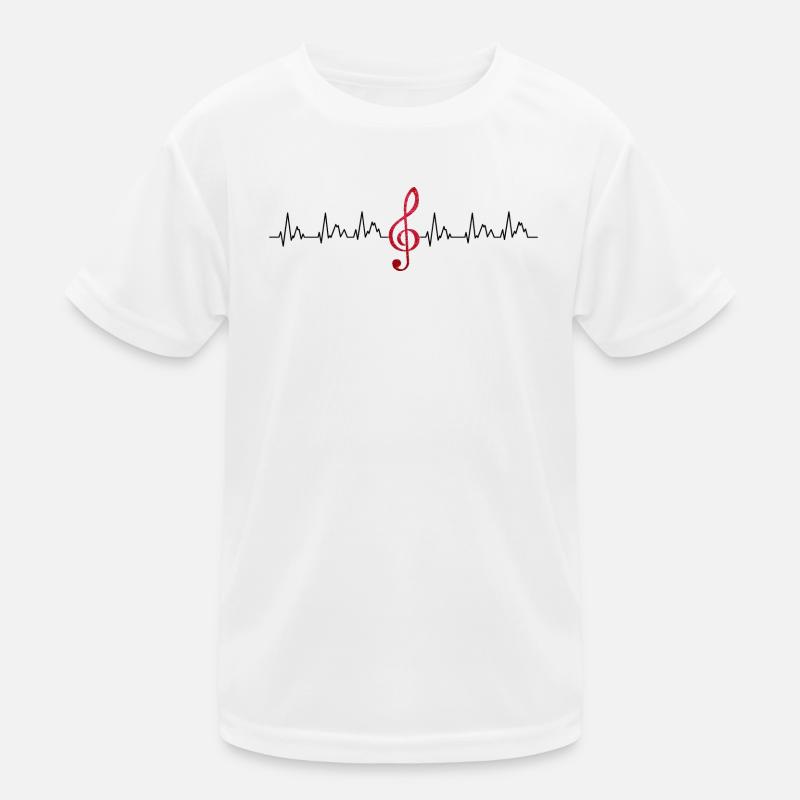 Glowing Treble Clef Kids Functional T-Shirt