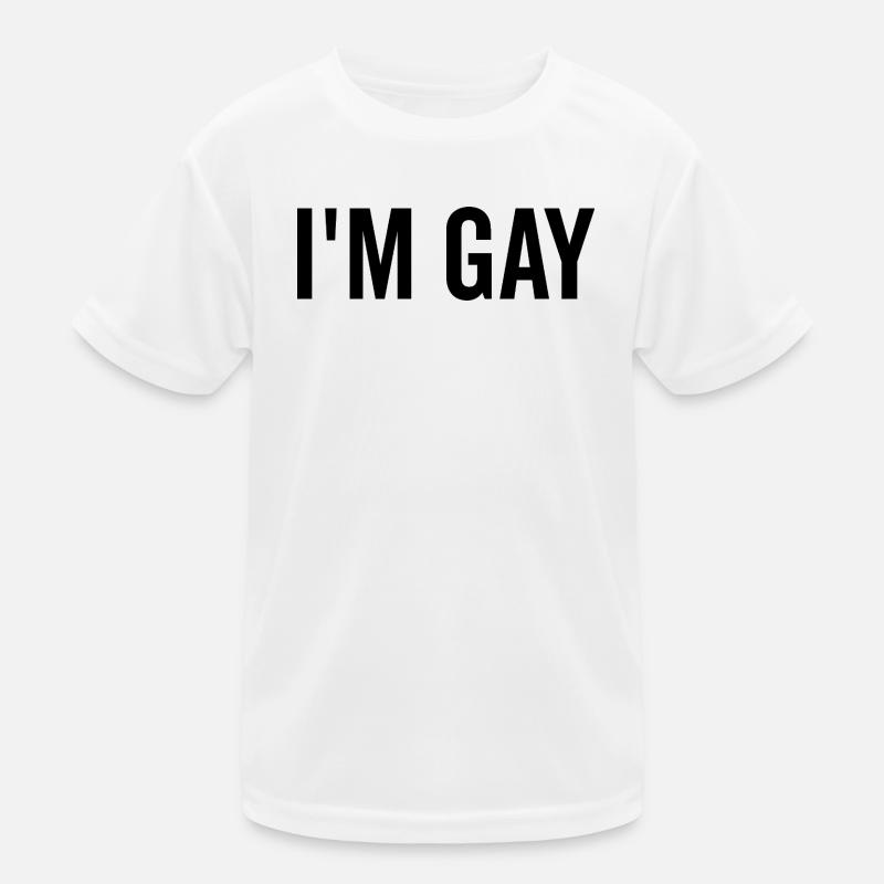 Ich bin schwul Kinder Funktions-T-Shirt