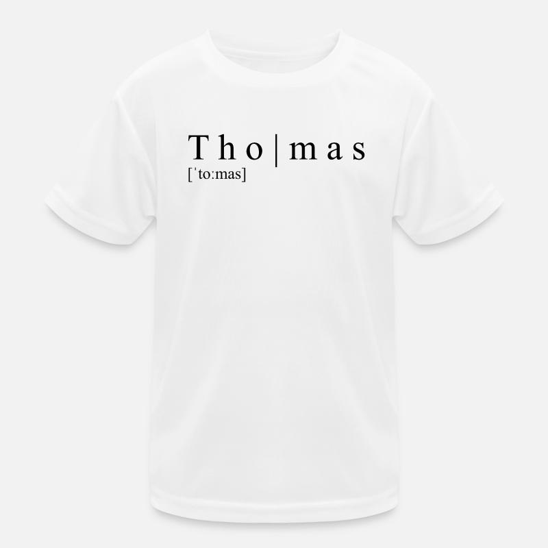Thomas Definition Typografie Kinder Funktions-T-Shirt