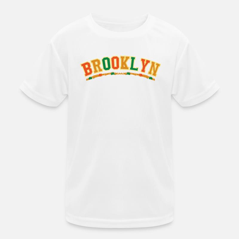 Brooklyn Varsity Bow Emblem Kids Functional T-Shirt