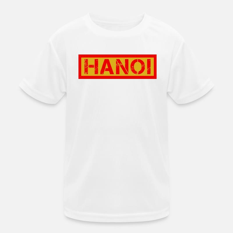 I-HANOI weathered logo Kids Functional T-Shirt