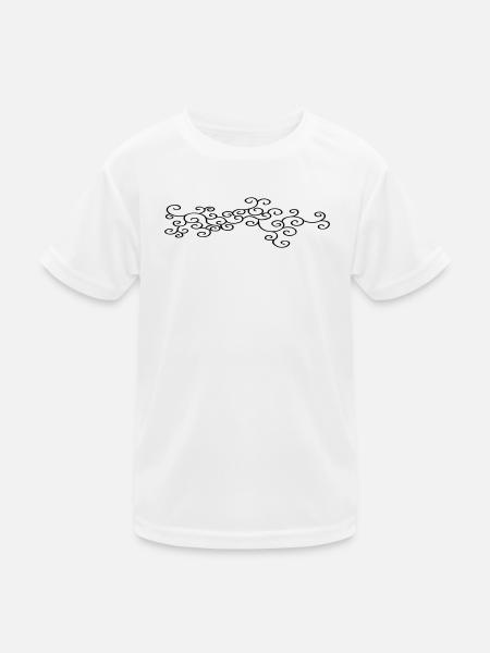 Verzierung Schmuck (Vectorgraphic) - Kinder Funktions-T-Shirt - Weiß - Vorne