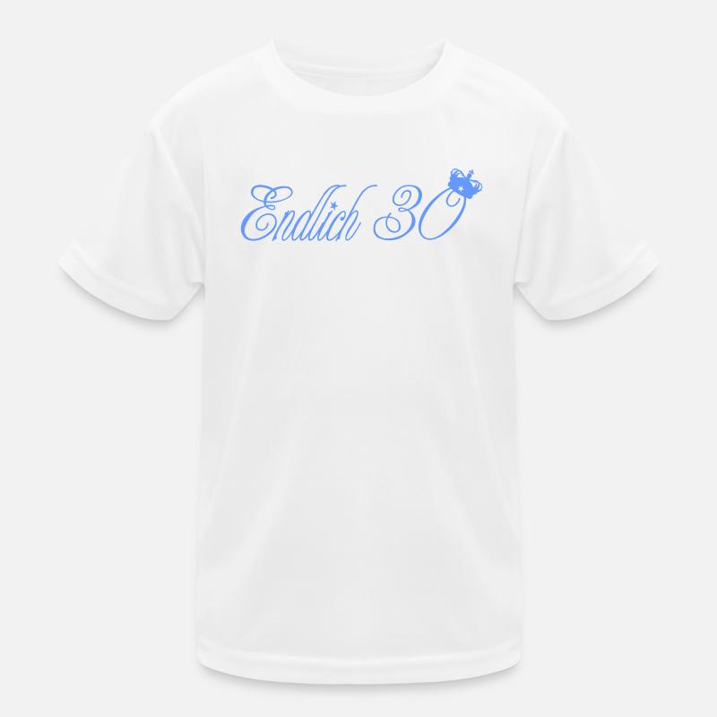 endlich_30 - Kids Functional T-Shirt - white