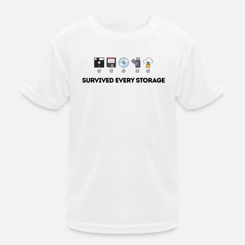 Évolution du stockage de données - Icônes technologiques T-shirt sport Enfant