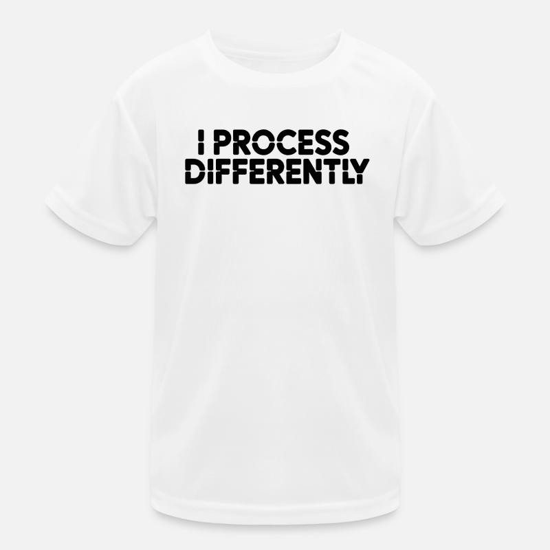 I process differently Kids Functional T-Shirt
