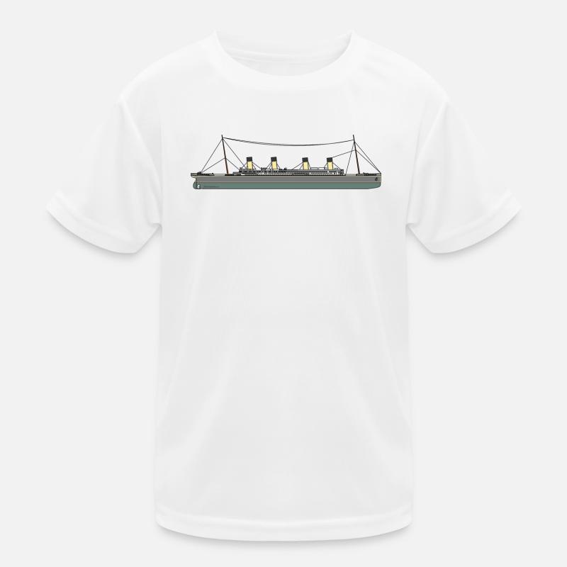 Titanic Schiff Kinder Funktions-T-Shirt