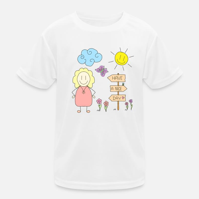 Have a nice day - Kids Functional T-Shirt - white