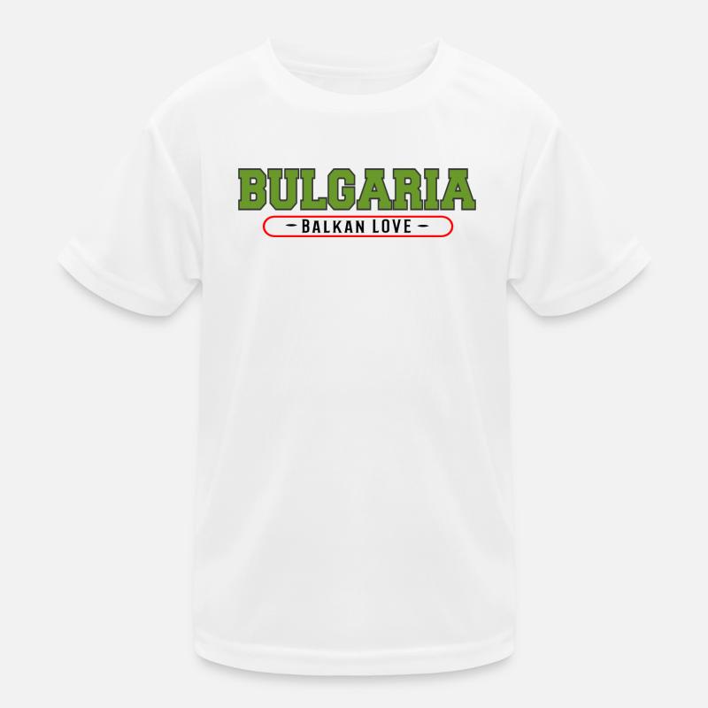 Bulgaria Balkan Liebe Emblem Kinder Funktions-T-Shirt
