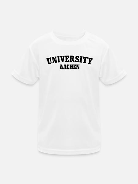 Université d’Aix-la-Chapelle - T-shirt sport Enfant - blanc - Devant