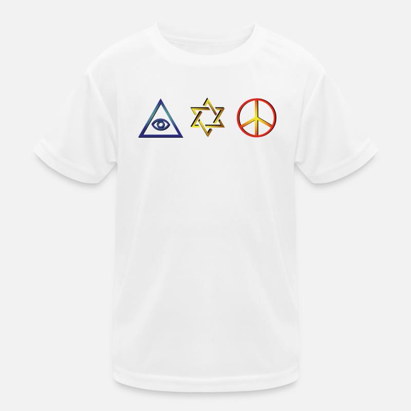 Symboles de foi et de paix - Conception mystique T-shirt sport Enfant
