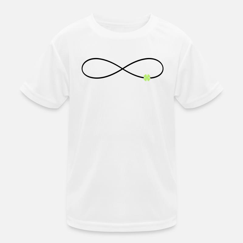 Unendlichkeitszeichen Glück Kleeblatt  Kinder Funktions-T-Shirt