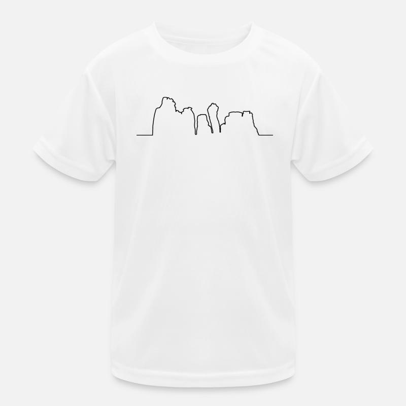 Kontur der Externsteine Kinder Funktions-T-Shirt