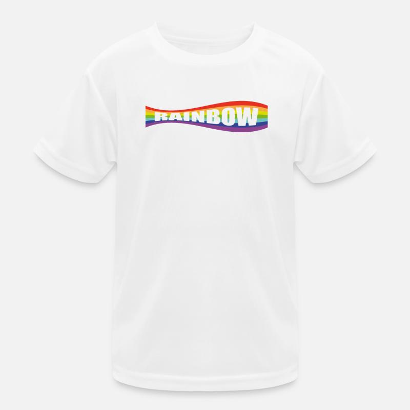 Rainbow flag variation Kids Functional T-Shirt