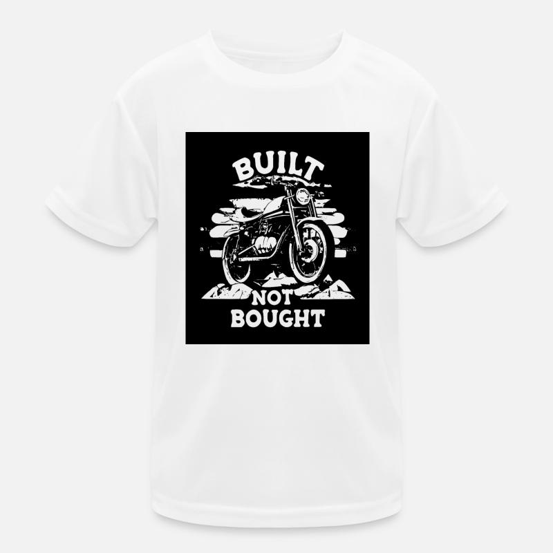 Motocyclette construite, non achetée T-shirt sport Enfant