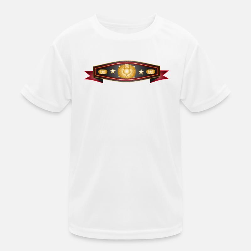 Strahlender Box-Gürtel – Champion Gürtel Design Kinder Funktions-T-Shirt
