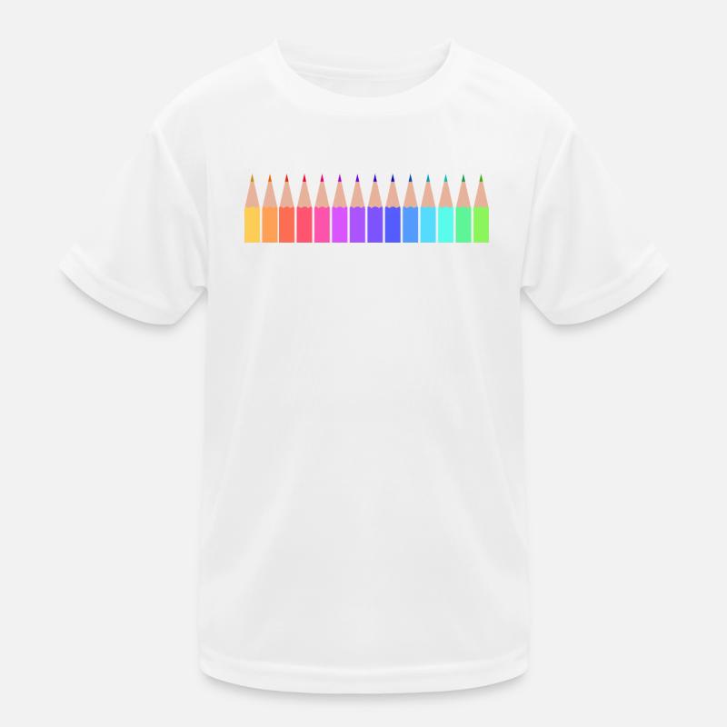 Buntstifte Kinder Funktions-T-Shirt