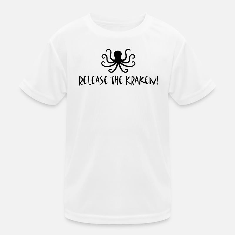 Release the Kraken - Kids Functional T-Shirt - white