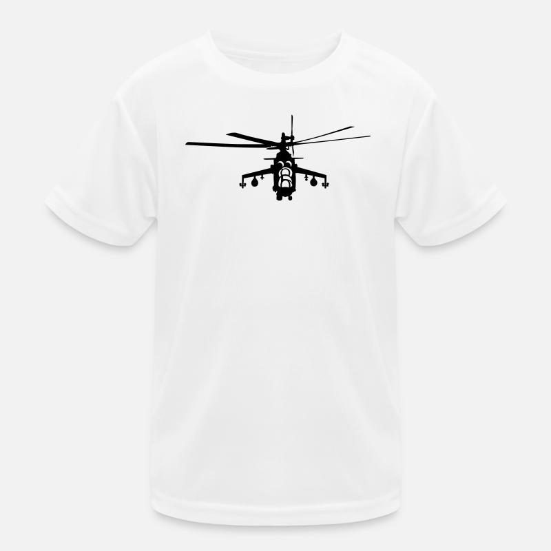 Helicopter Mi-24 Kids Functional T-Shirt
