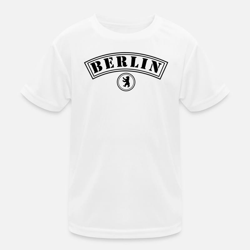 Berlin mit Bär Kinder Funktions-T-Shirt