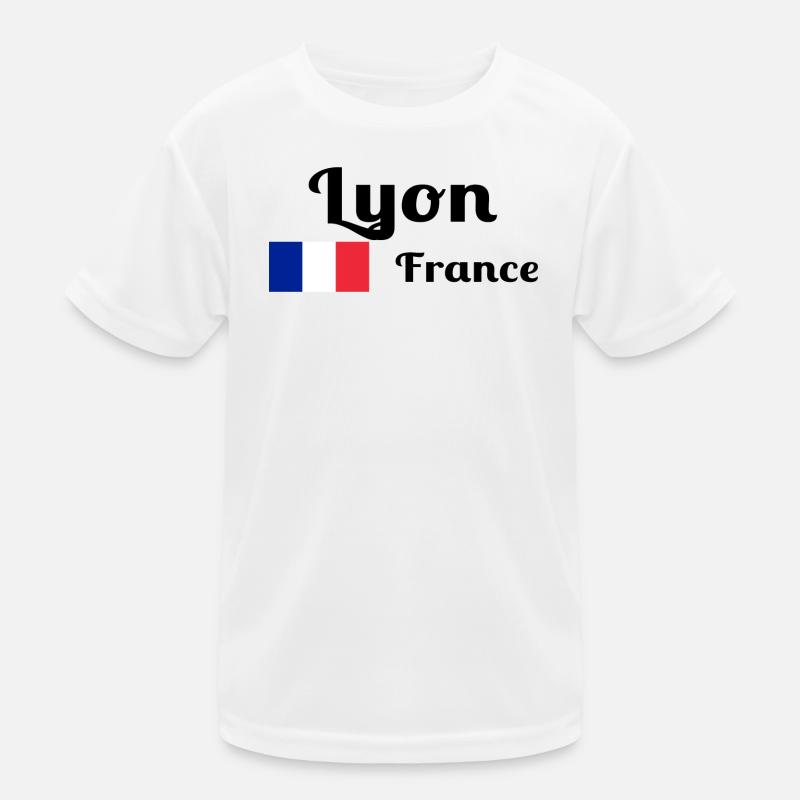 Lyon Frankreich - Stilvolle Drucke Kinder Funktions-T-Shirt