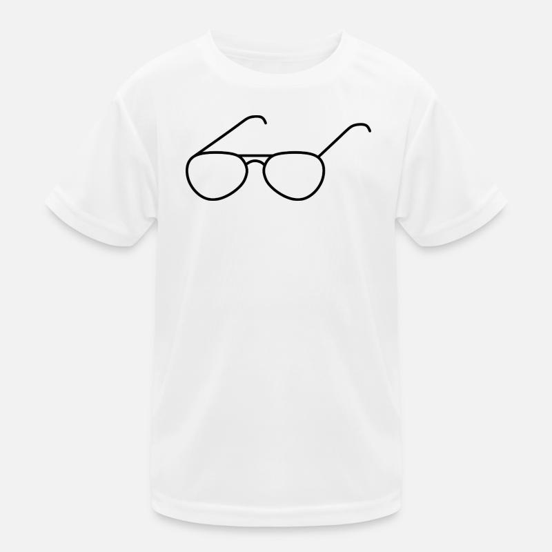 Conception de contour de lunettes T-shirt sport Enfant