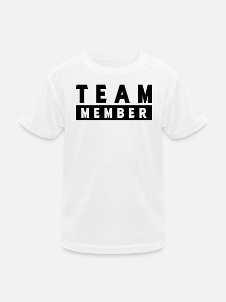 team_member- - Kids Functional T-Shirt - white - Front