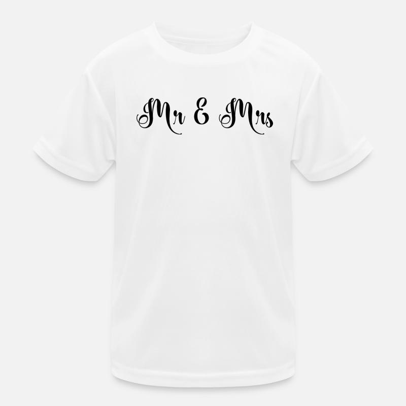 Mr & Mrs beau design de mariage T-shirt sport Enfant