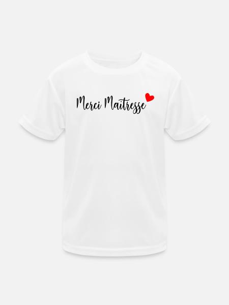 MISTRESS. THANK YOU. THANK YOU MISTRESS. MISTRESS - Kids Functional T-Shirt - white - Front
