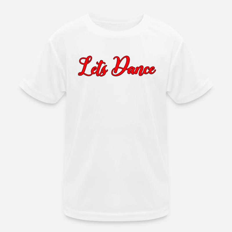 Dancing Abstract Lines Kids Functional T-Shirt