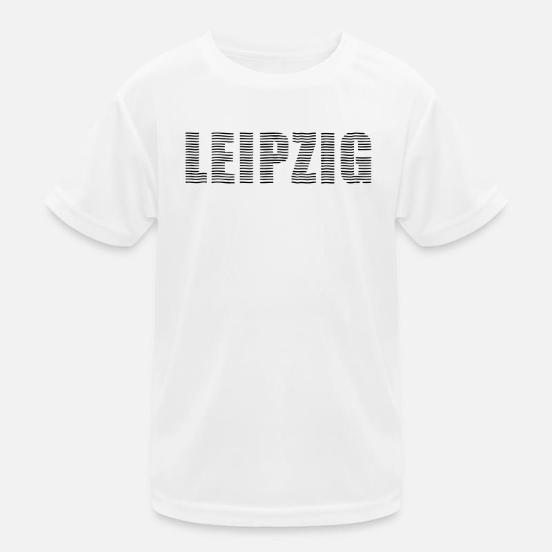 Leipzig Line Font Kids Functional T-Shirt