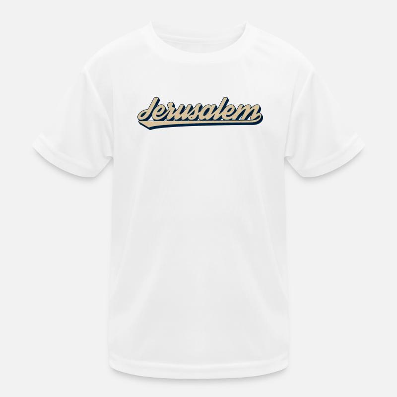 Design des lettres-de-Jérusalem T-shirt sport Enfant