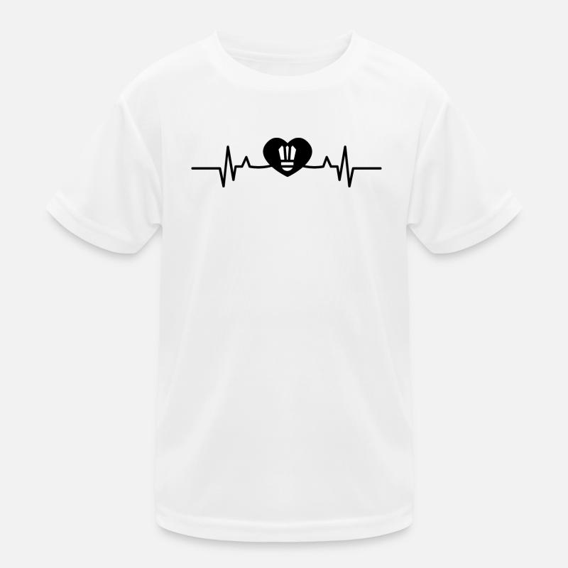 Badminton Herzschlag Kinder Funktions-T-Shirt
