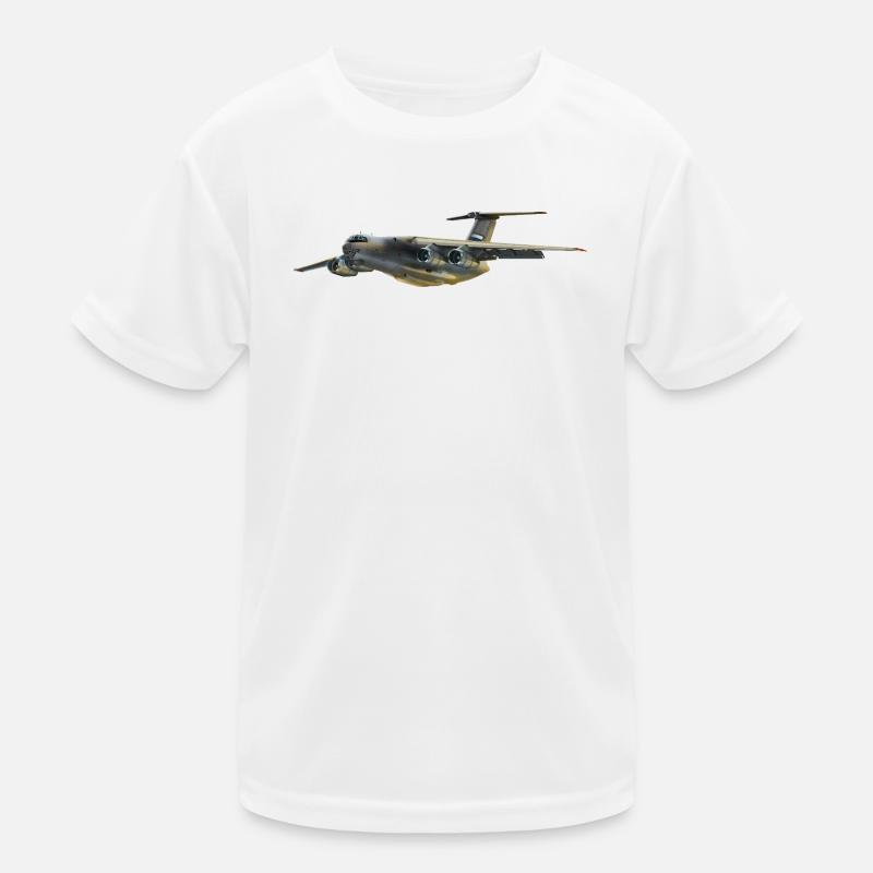 Silhouette d’avion cargo en gris T-shirt sport Enfant