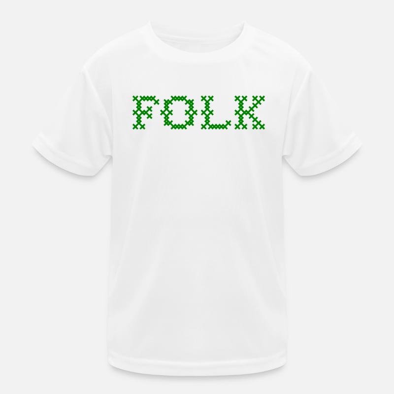 Folk Folklore Kids Functional T-Shirt