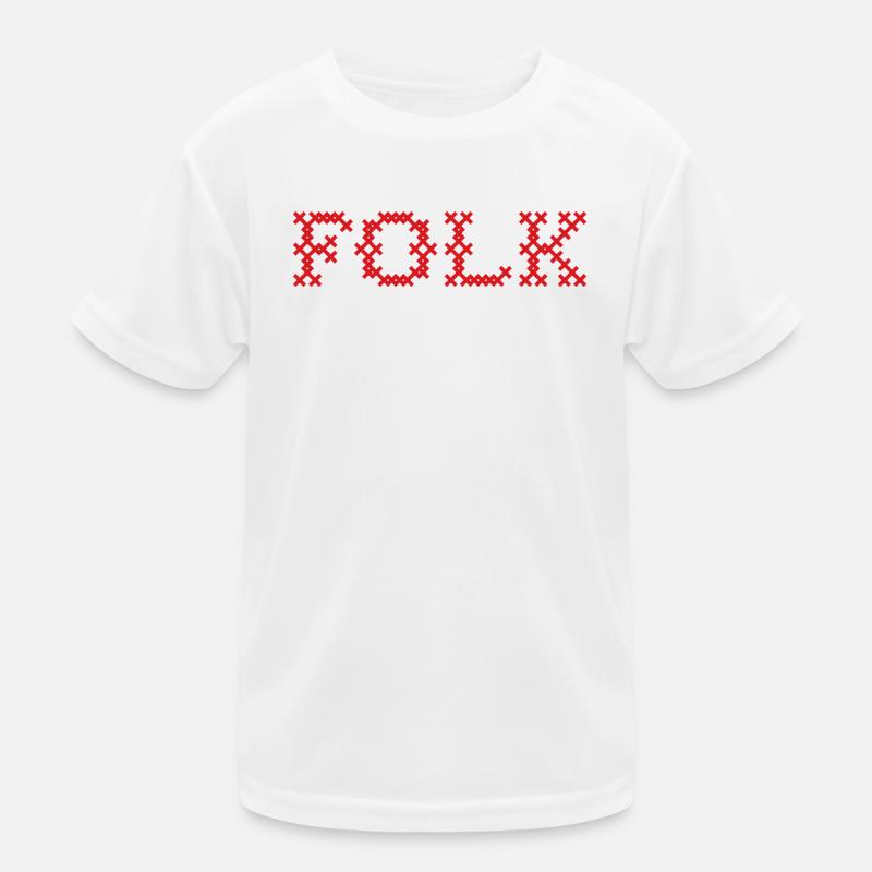 Folk Folklore Kids Functional T-Shirt