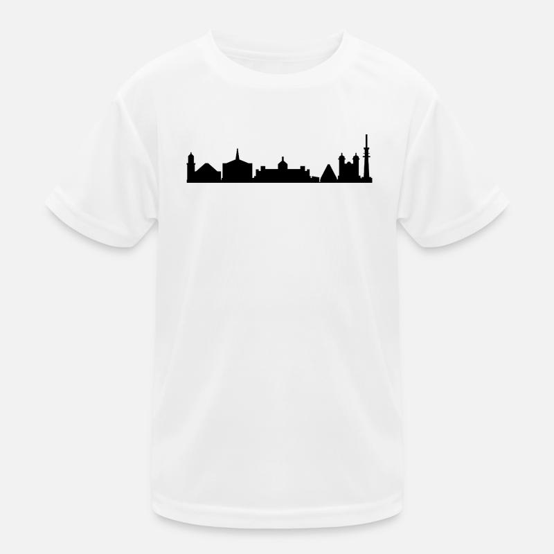 Skyline von Karlsruhe Kinder Funktions-T-Shirt