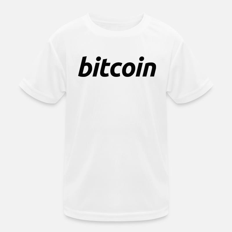 Art de mots Bitcoin : Conception de fautes de frappe FinTech T-shirt sport Enfant