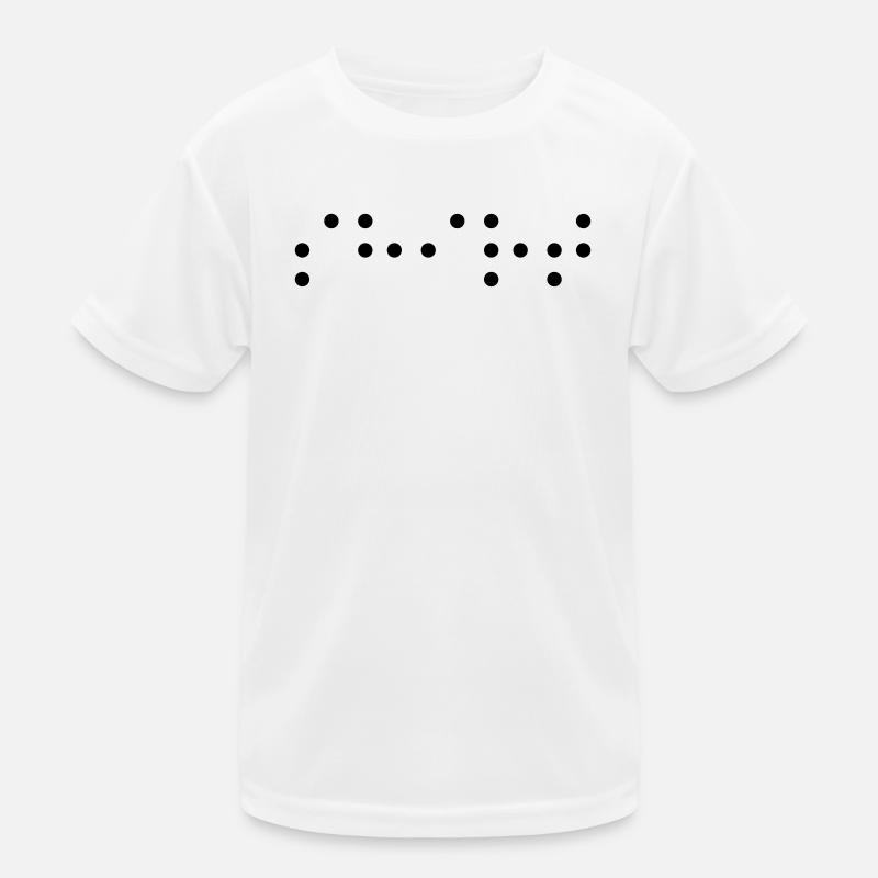 braille shirt Kids Functional T-Shirt