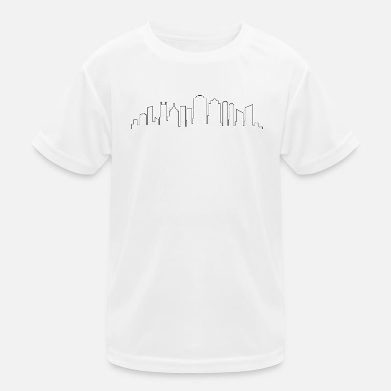 Boston Skyline Kinder Funktions-T-Shirt