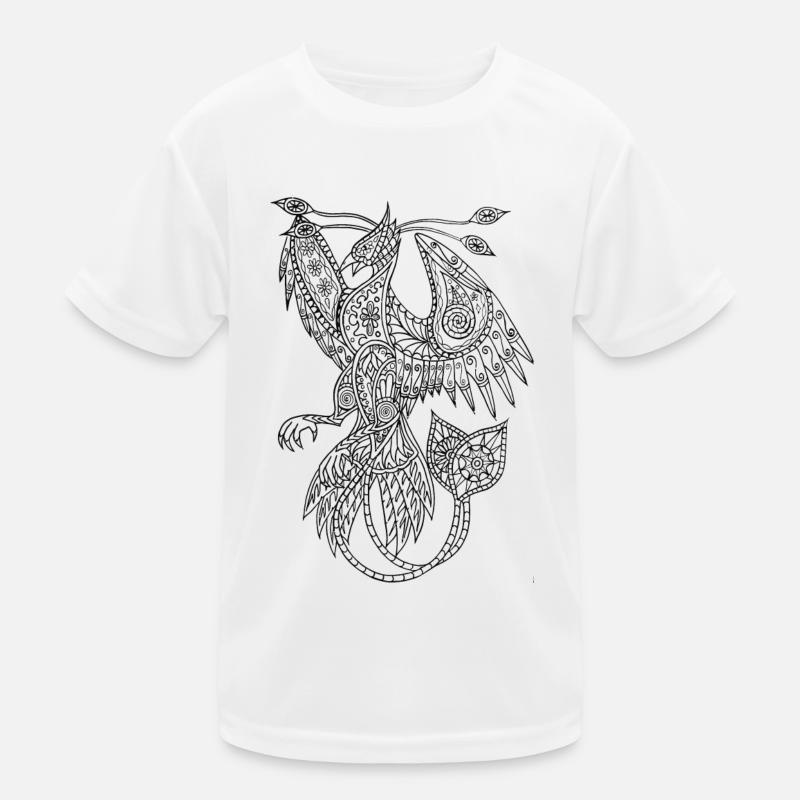 Aufstieg des Phönix - Kinder Funktions-T-Shirt - Weiß
