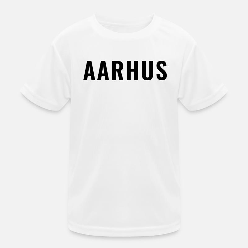 Aarhus Danemark Typographie minimale T-shirt sport Enfant