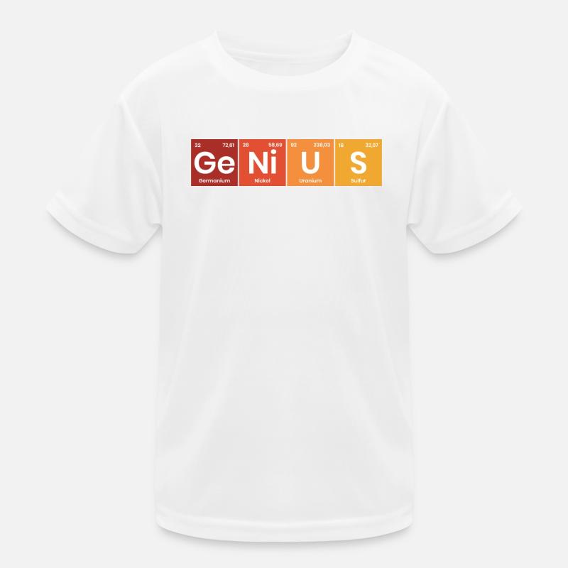 Periodic Table Genius Kids Functional T-Shirt