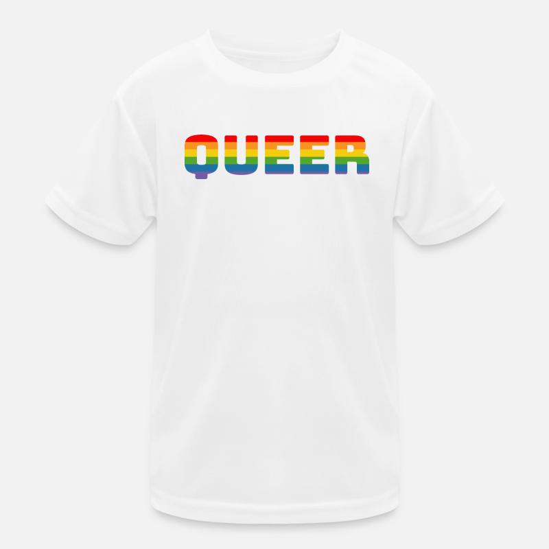 Rainbow queer LGBT CSD Shirt lgbtqi queer Kids Functional T-Shirt