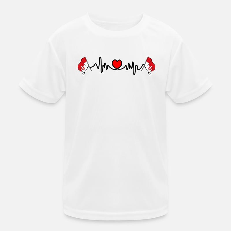 Drapeaux du Cœur de Vienne T-shirt sport Enfant
